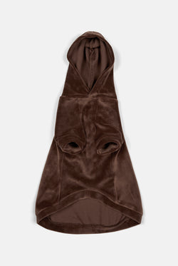Displays the Java 'Juicy' branded Gothic Diamante Pet Hoodie