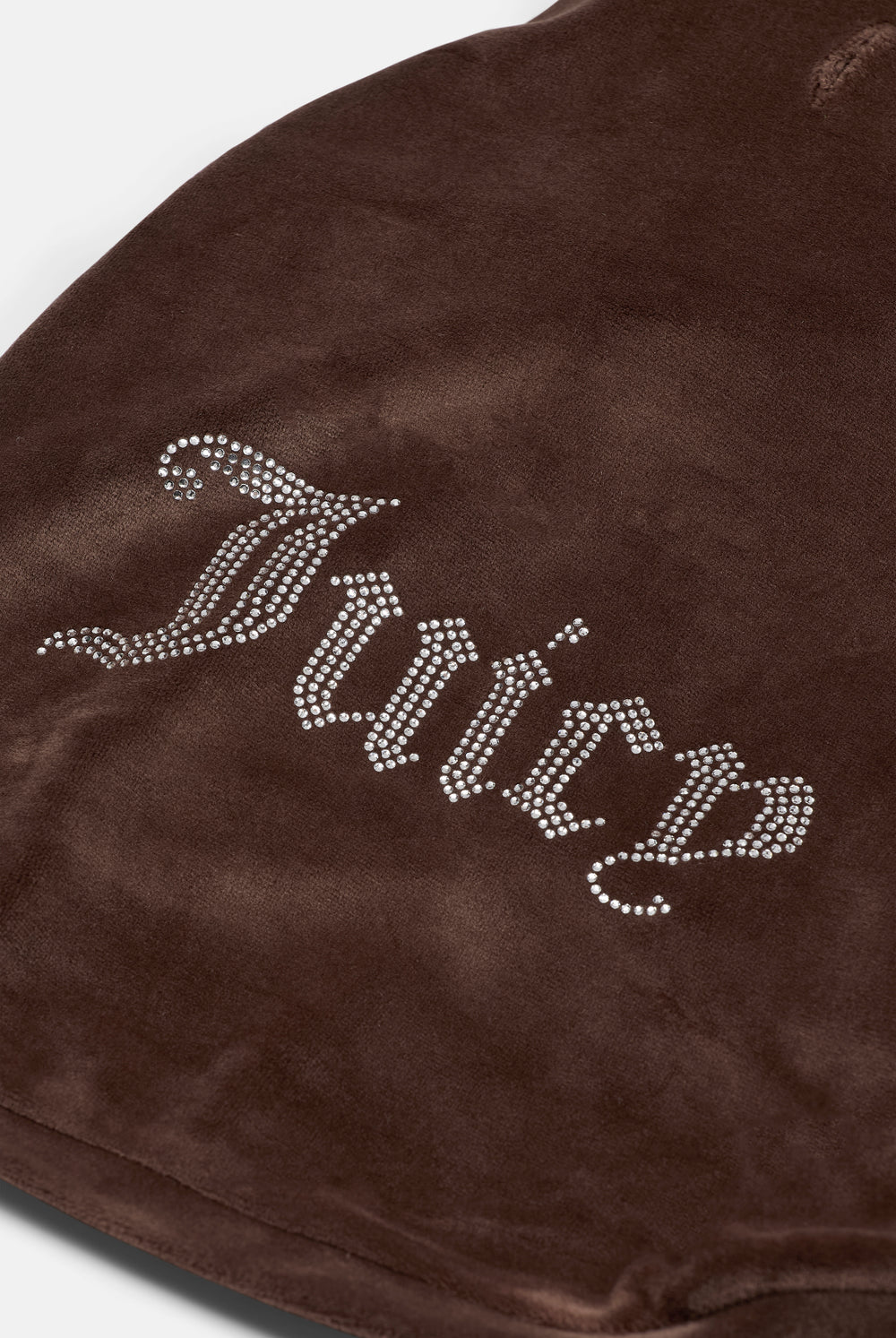 Displays the Java 'Juicy' branded Gothic Diamante Pet Hoodie featuring the juicy branding 