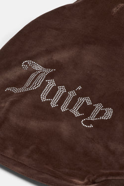 Displays the Java 'Juicy' branded Gothic Diamante Pet Hoodie featuring the juicy branding 