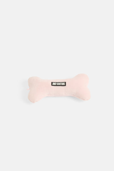 PASTEL PINK SQUEAKY BONE PET TOY