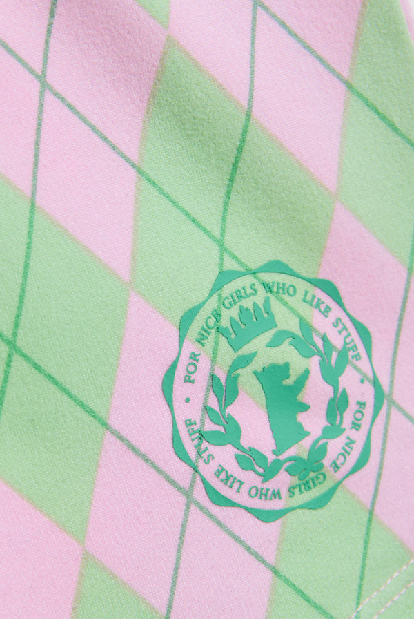 JUICY PINK PREP TEE AND SHORT PYJAMA SET