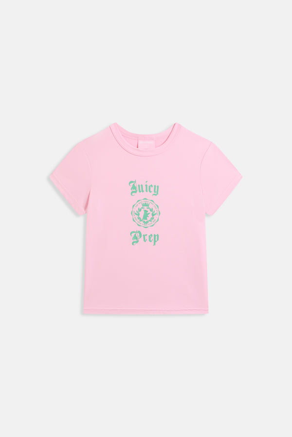 JUICY PINK PREP TEE AND SHORT PYJAMA SET