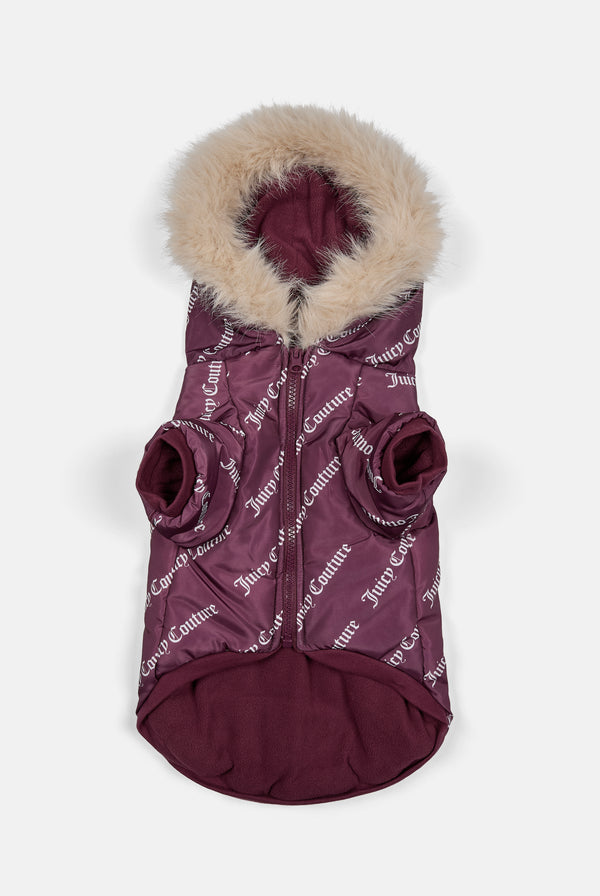 Winetasting Pet Puffer Jacket