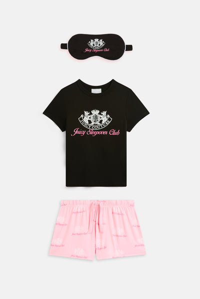 BLACK & JUICY PINK SLEEPOVER PYJAMA SET