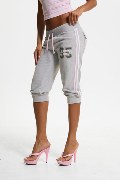 Silver Marl Juicy Sport 95 Cuff Capris