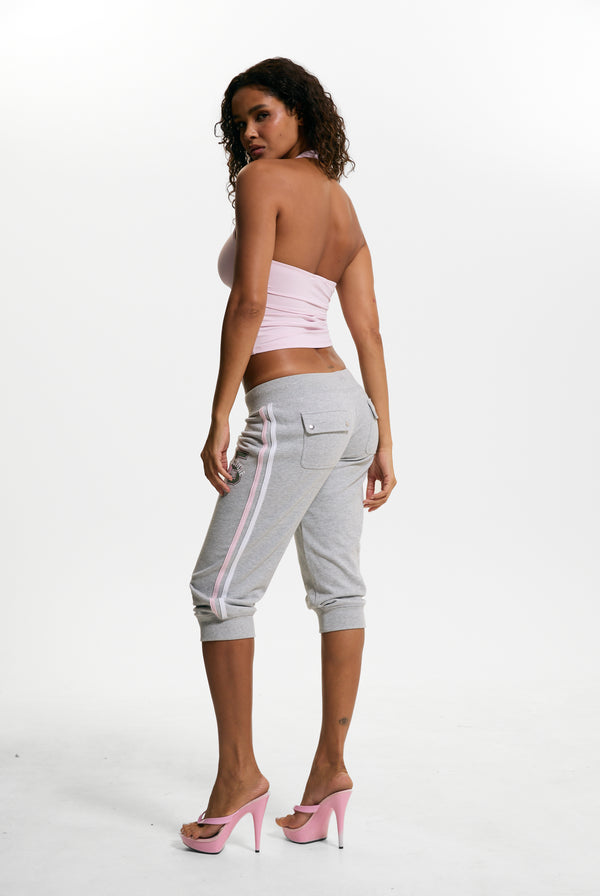 Silver Marl Juicy Sport 95 Cuff Capris
