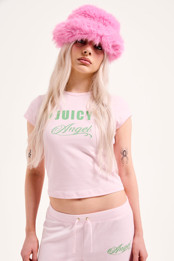 BEGONIA PINK FAUX FUR HAT