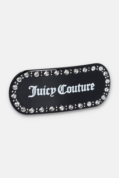 BLACK JUICY COUTURE FLAT HAIR CLIP