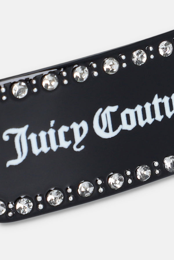 BLACK JUICY COUTURE FLAT HAIR CLIP