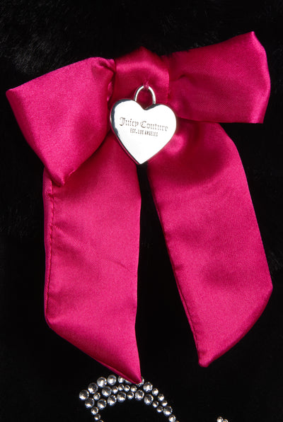 BLACK DIAMANTE VELOUR STOCKING