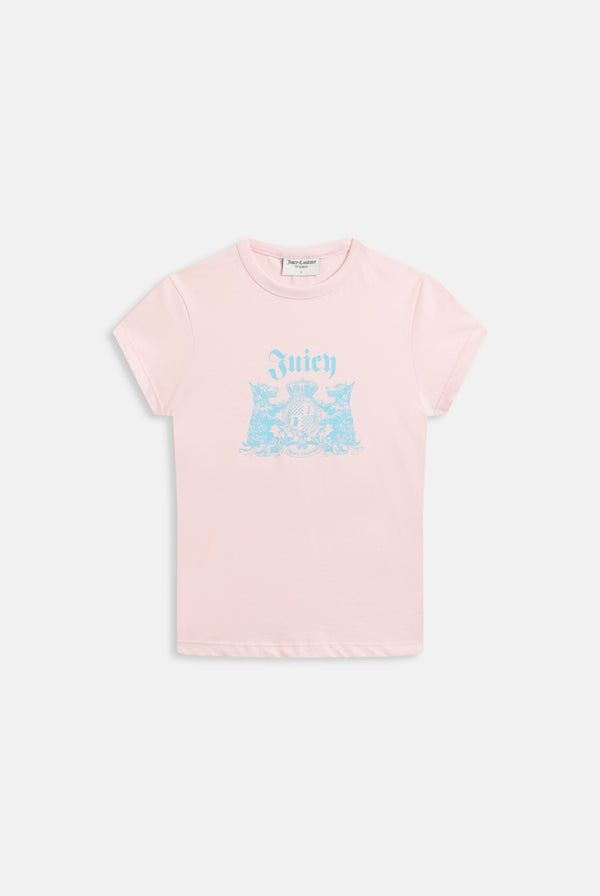 CHERRY BLOSSOM DOG CREST GRAPHIC TEE
