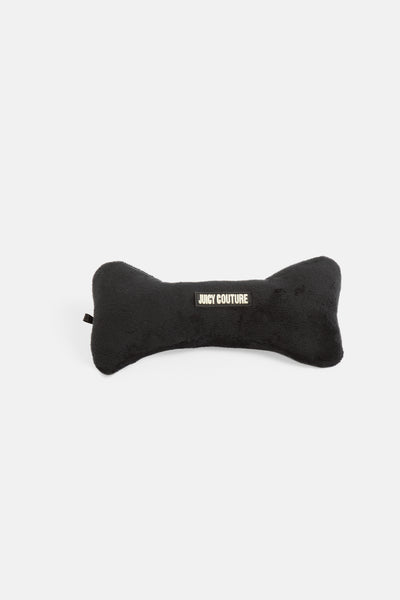 BLACK SQUEAKY BONE PET TOY