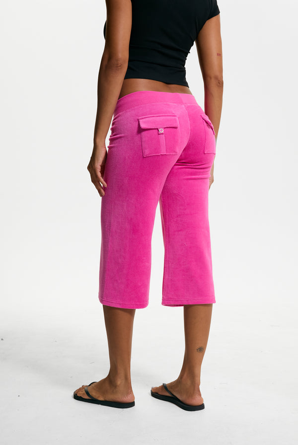 NOSTALGIA PINK OG STRAIGHT POCKETED CAPRI PANTS