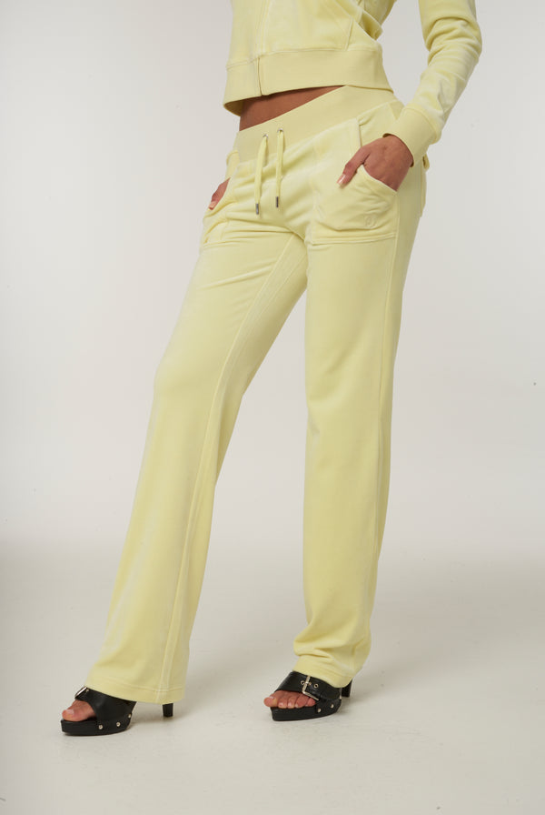 TENDER YELLOW CLASSIC VELOUR DEL RAY POCKETED BOTTOMS