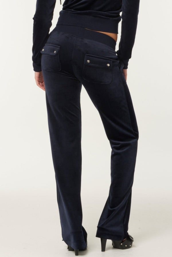 NIGHT SKY BLUE CLASSIC VELOUR DEL RAY POCKETED BOTTOMS