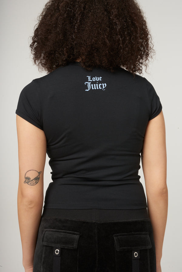 THE ICONS | BLACK 'HAVE NO FEAR' BABY TEE