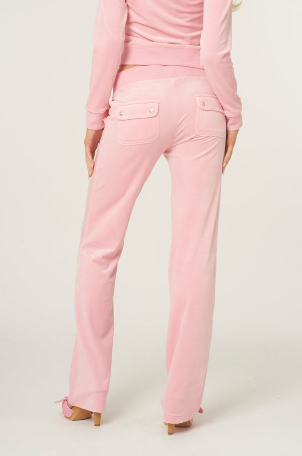 JUICY PINK CLASSIC VELOUR DEL RAY POCKETED BOTTOMS