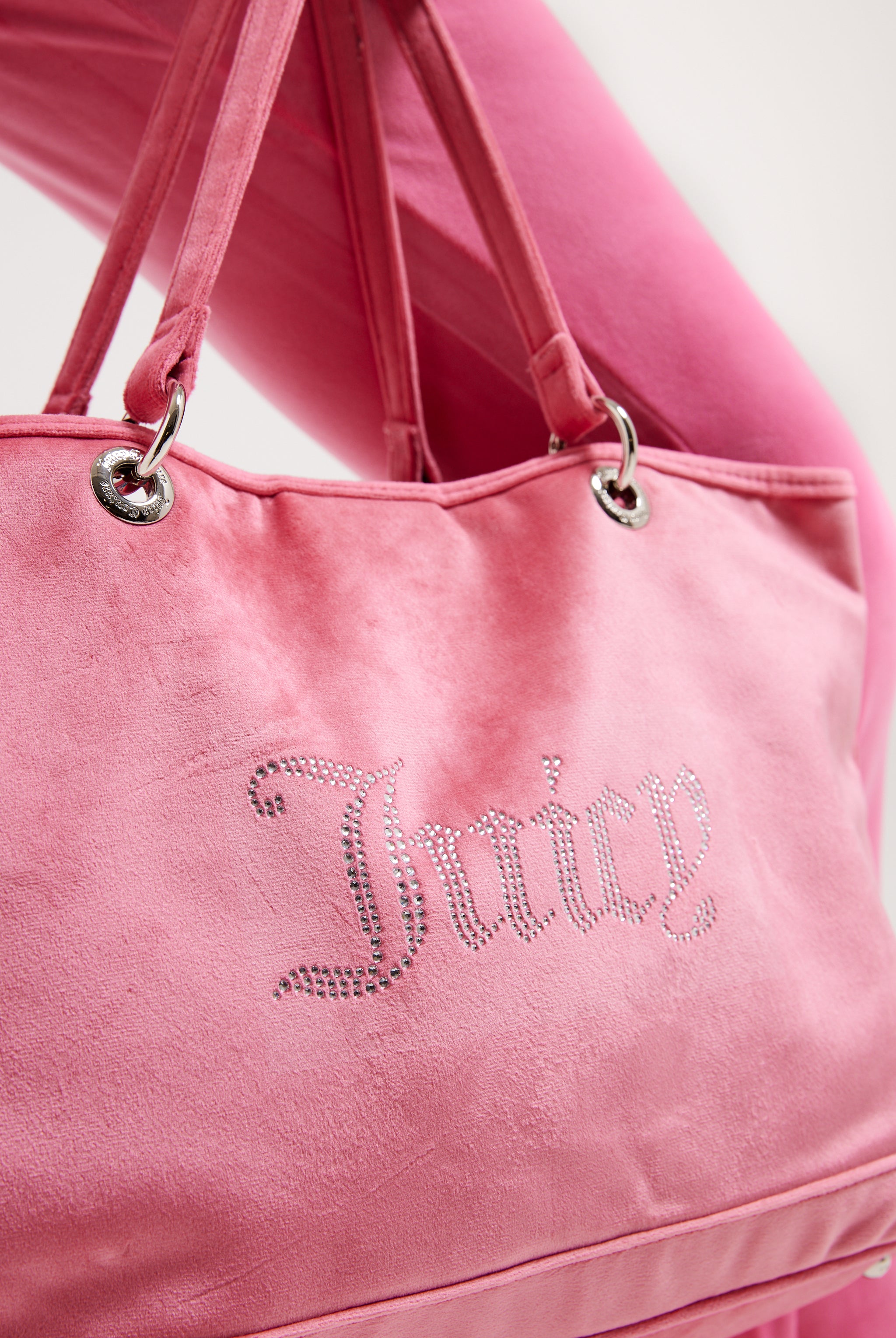 Juicy couture pink velour bag sale