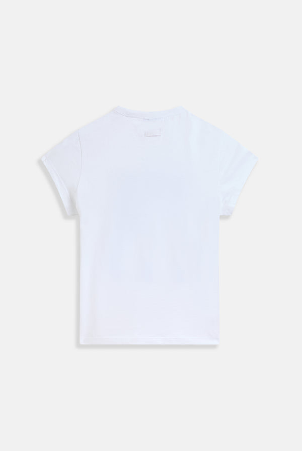 WHITE THE ICONS | WHITE KISS MY JUICY TEE