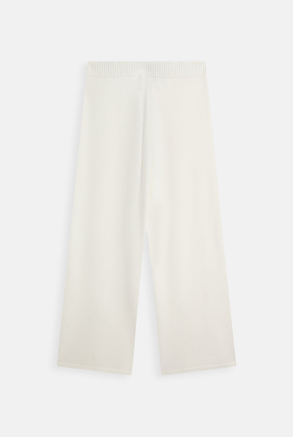 Displays the Cream 'Juicy' branded Knit Diamanté Trackpant 