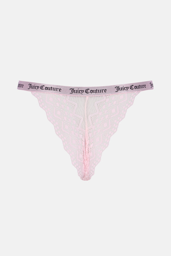 LACE TRIM BRA AND THONG SET – Juicy Couture UK