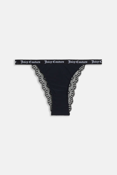 New with tags. Juicy Couture Intimate Lace Thong - Depop