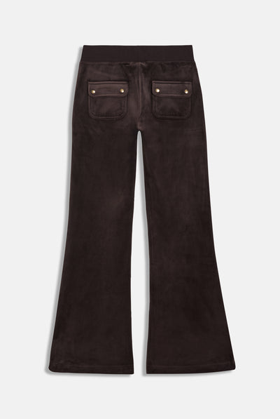 Java Low Rise Flare Classic Velour Track Pant