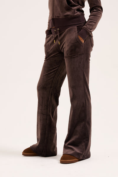 Java Low Rise Flare Classic Velour Track Pant