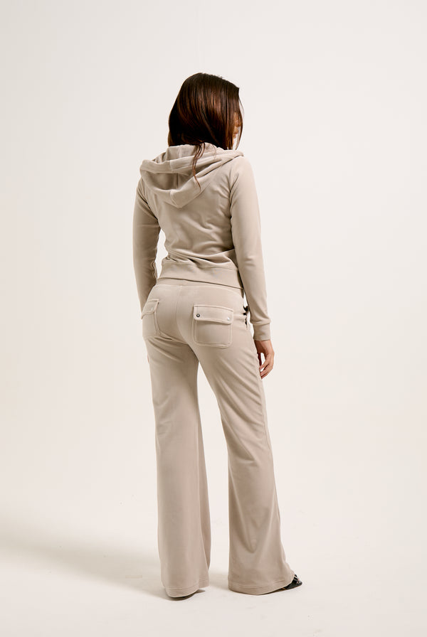 STRING LOW RISE FLARE POCKET CLASSIC VELOUR TRACK PANT