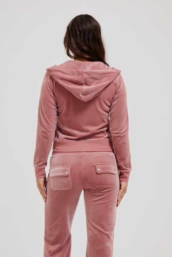 WITHERED ROSE LOW RISE FLARE CLASSIC VELOUR TRACK PANT