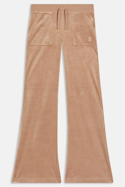 CARAMEL & GOLD CLASSIC VELOUR DEL RAY POCKETED BOTTOMS