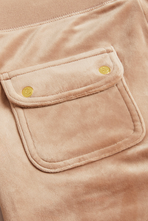 CARAMEL & GOLD CLASSIC VELOUR DEL RAY POCKETED BOTTOMS