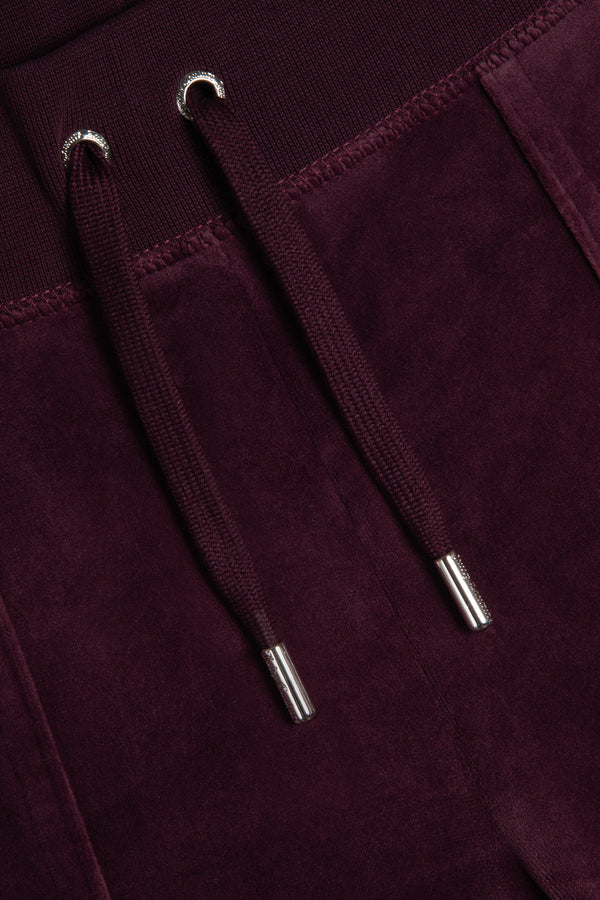 WINETASTING LOW RISE FLARE CLASSIC VELOUR TRACK PANT