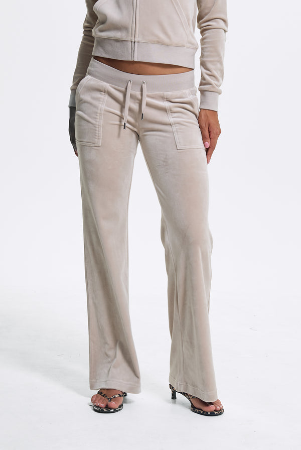STRING LOW RISE FLARE POCKET CLASSIC VELOUR TRACK PANT