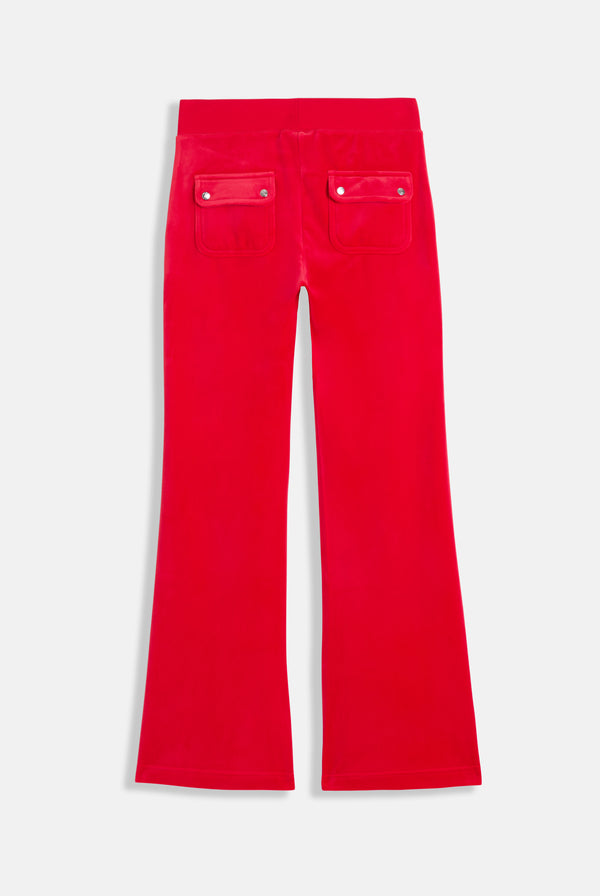 TOREADOR  LOW RISE VELOUR TRACK PANTS