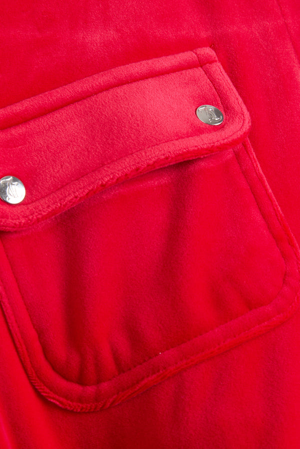 TOREADOR  LOW RISE VELOUR TRACK PANTS