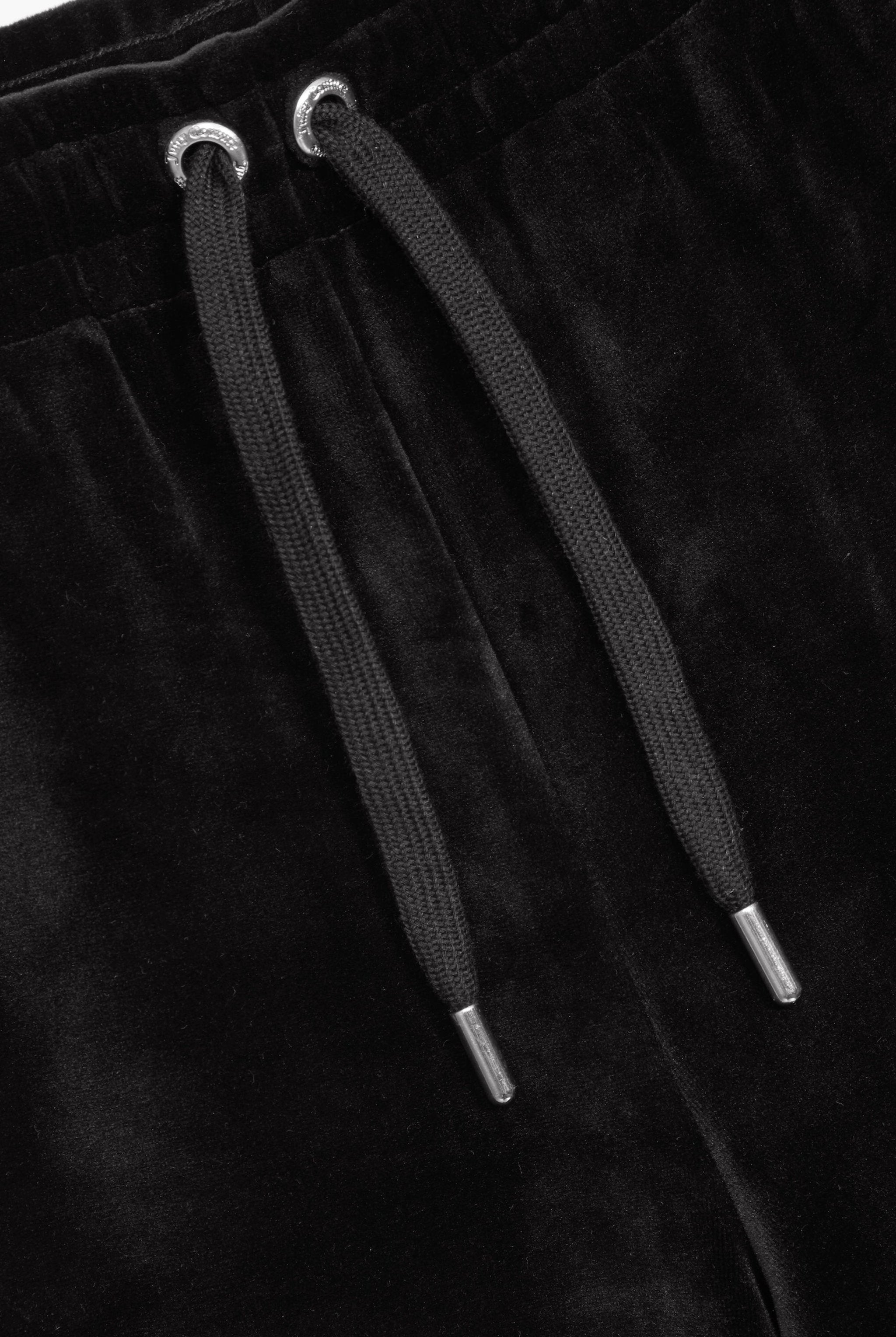BLACK DIAMANTE VELOUR CUFFED BOTTOMS Juicy Couture UK