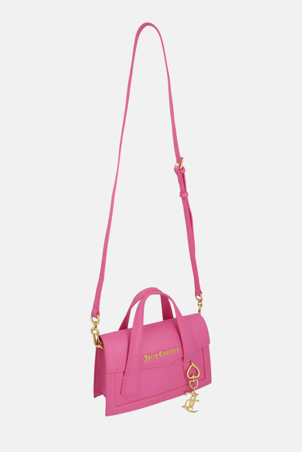 RASPBERRY SORBET SMALL PU HANDBAG