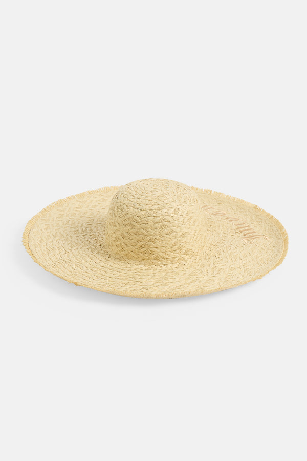 NATURAL OVERSIZED STRAW HAT