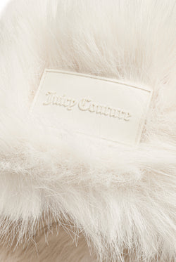 Displays the Sugar Swizzle 'Juicy' branded Long Pile Trapper Hat featuring the juicy branding 