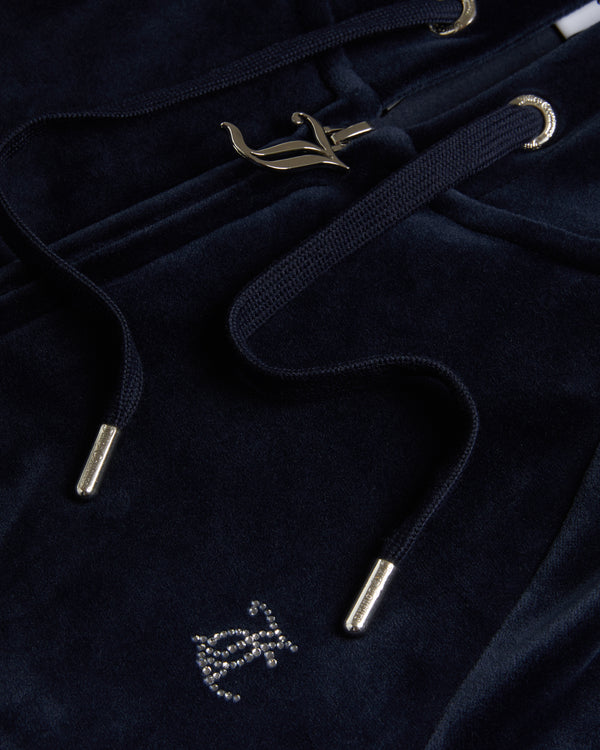 NIGHT SKY DIAMANTÉ VELOUR ZIP-THROUGH HOODIE