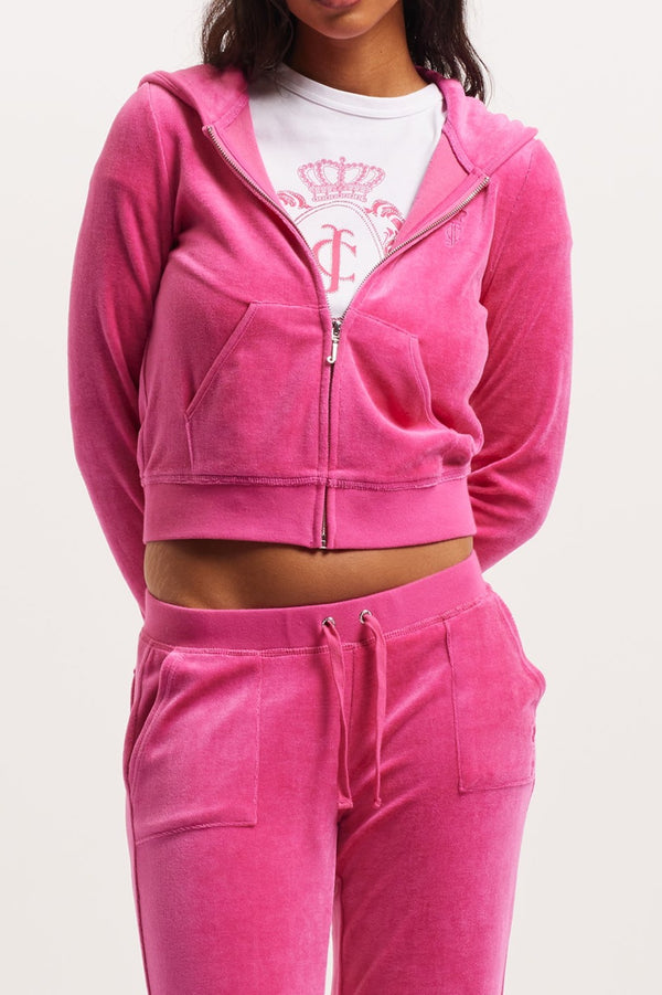 NOSTALGIA PINK BAMBOO VELOUR HERITAGE HOODIE