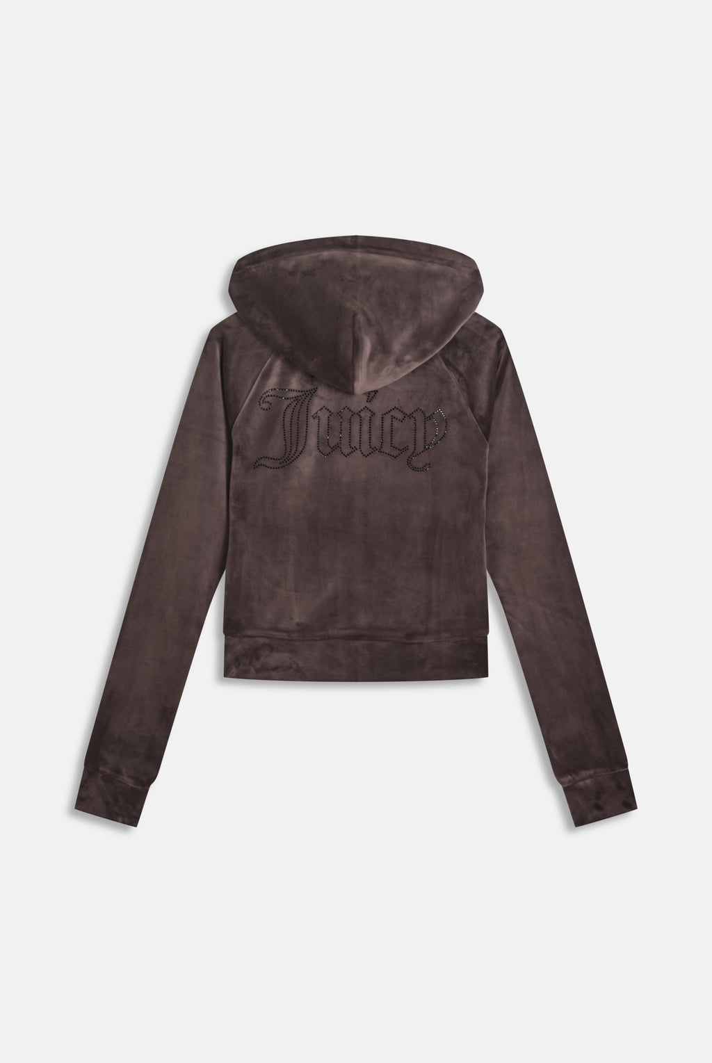 JAVA DIAMANTÉ VELOUR ZIP-THROUGH HOODIE
