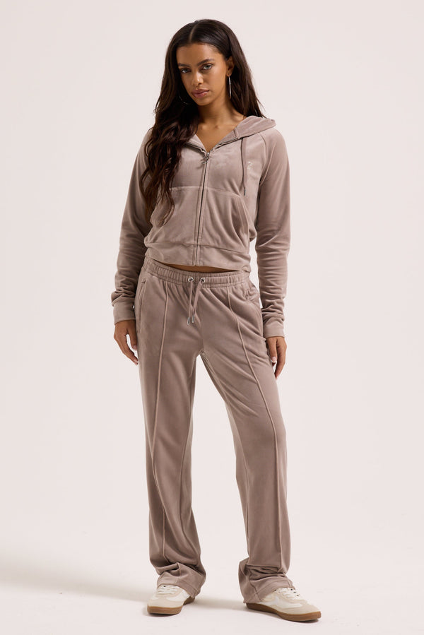 FUNGI VELOUR OUTLINE DIAMANTÉ TRACKSUIT BOTTOM