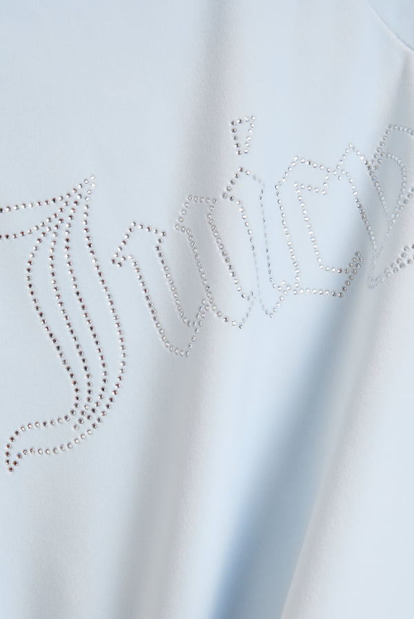 NANTUCKET BREEZE DIAMANTÉ VELOUR ZIP-THROUGH HOODIE