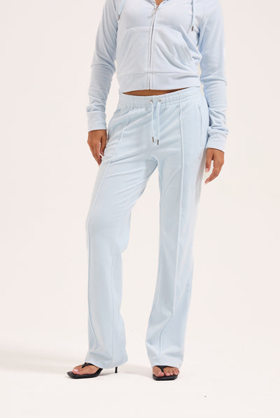 NANTUCKET BREEZE VELOUR OUTLINE DIAMANTÉ TRACKSUIT BOTTOM