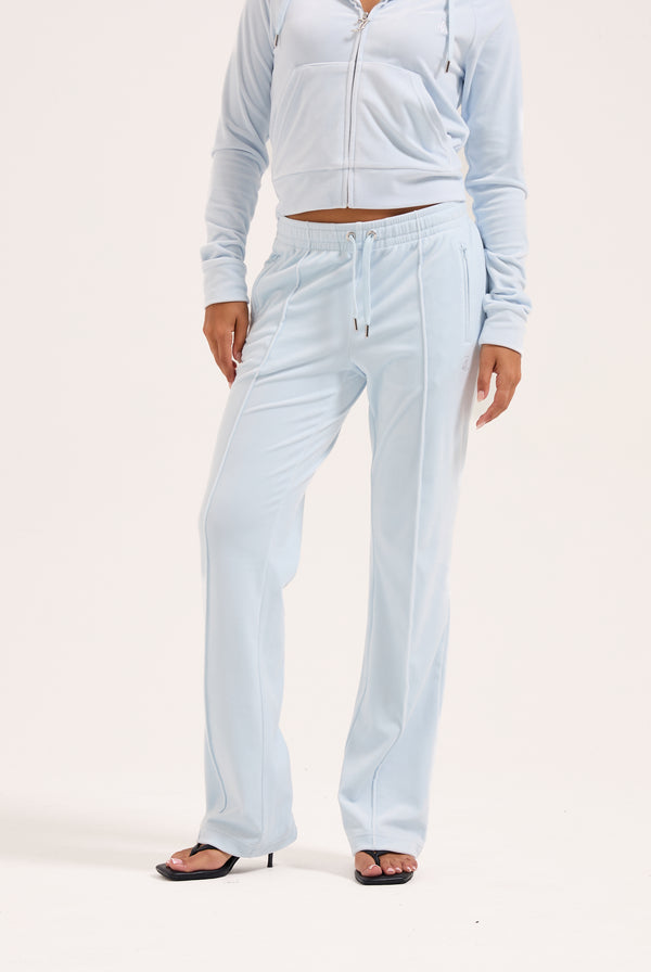 NANTUCKET BREEZE VELOUR OUTLINE DIAMANTÉ TRACKSUIT BOTTOM