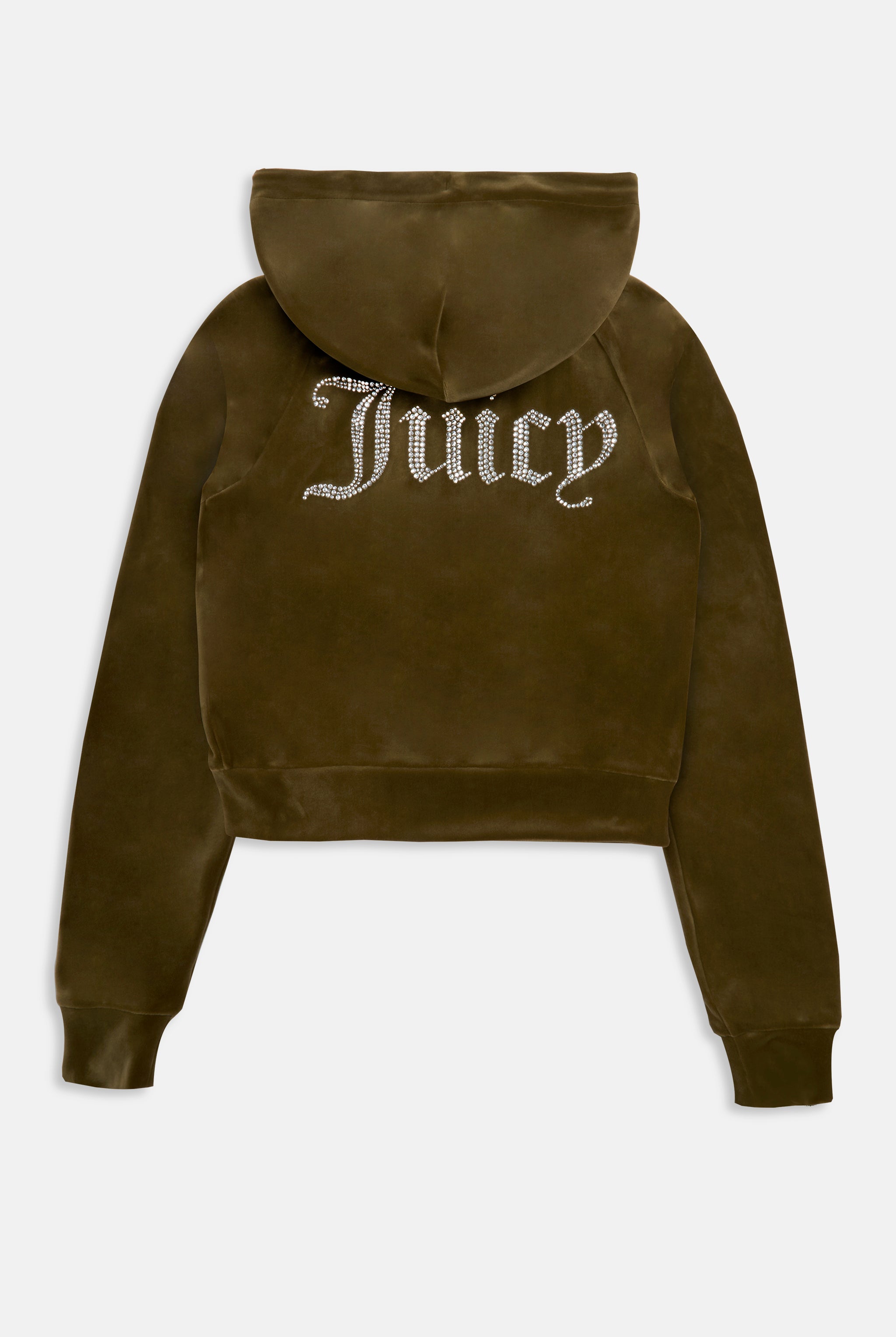 Juicy seitentaschen couture cropped hoodie