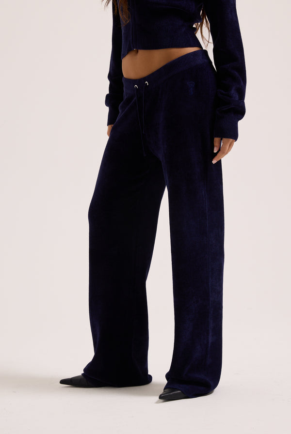 NIGHT SKY LUXE KNIT STRAIGHT LEG PANT