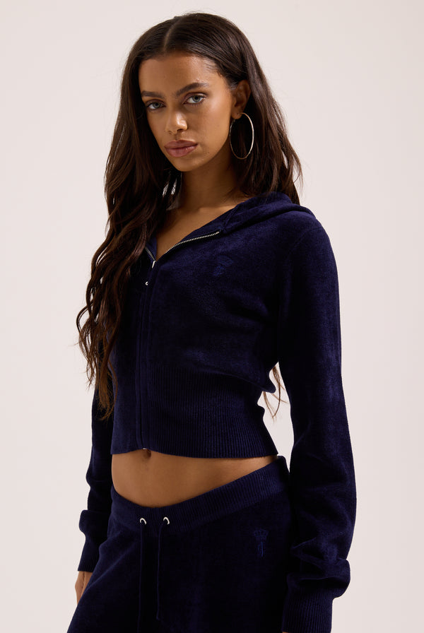 NIGHT SKY LUXE KNIT HOODIE